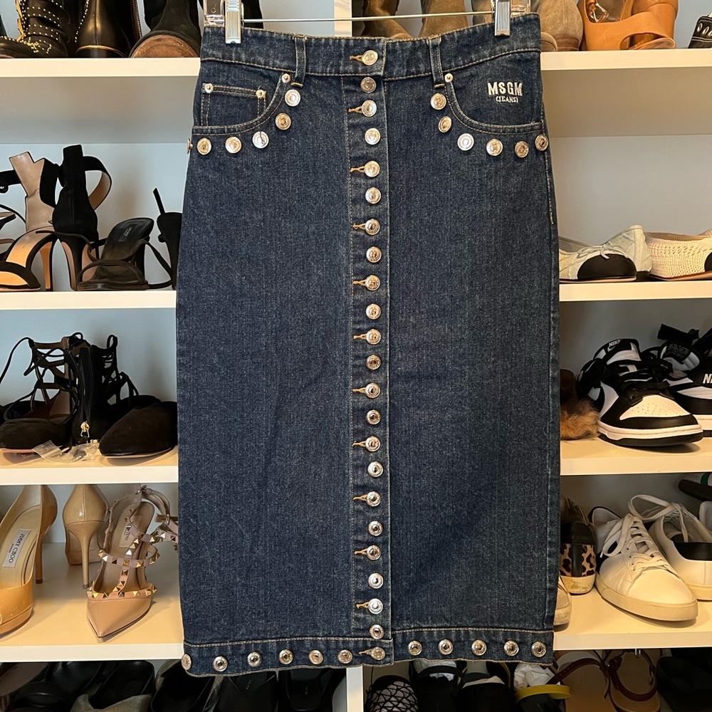 MSGM Denim Skirt